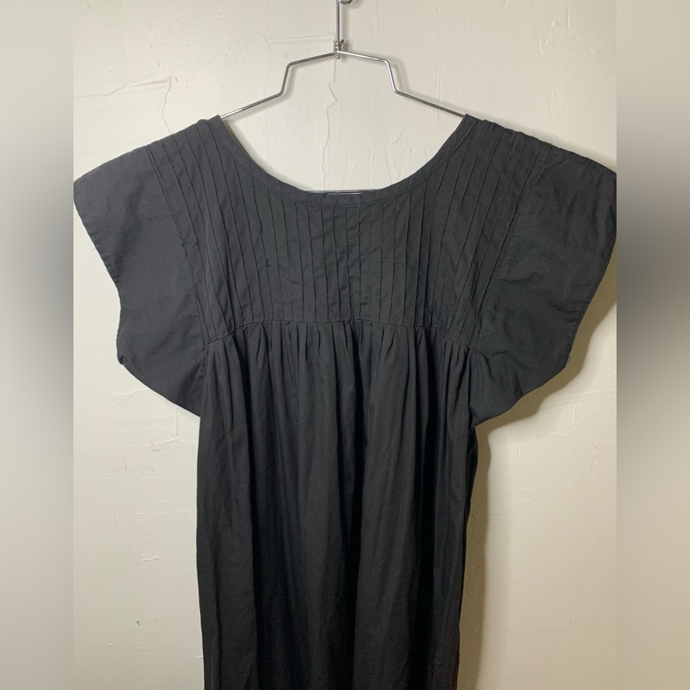 Vintage Handmade Pleated Floral House Dress/ Muumuu​ - Picture 12 of 14